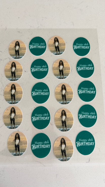 Oval Smaller Frame Edible Image Sheet