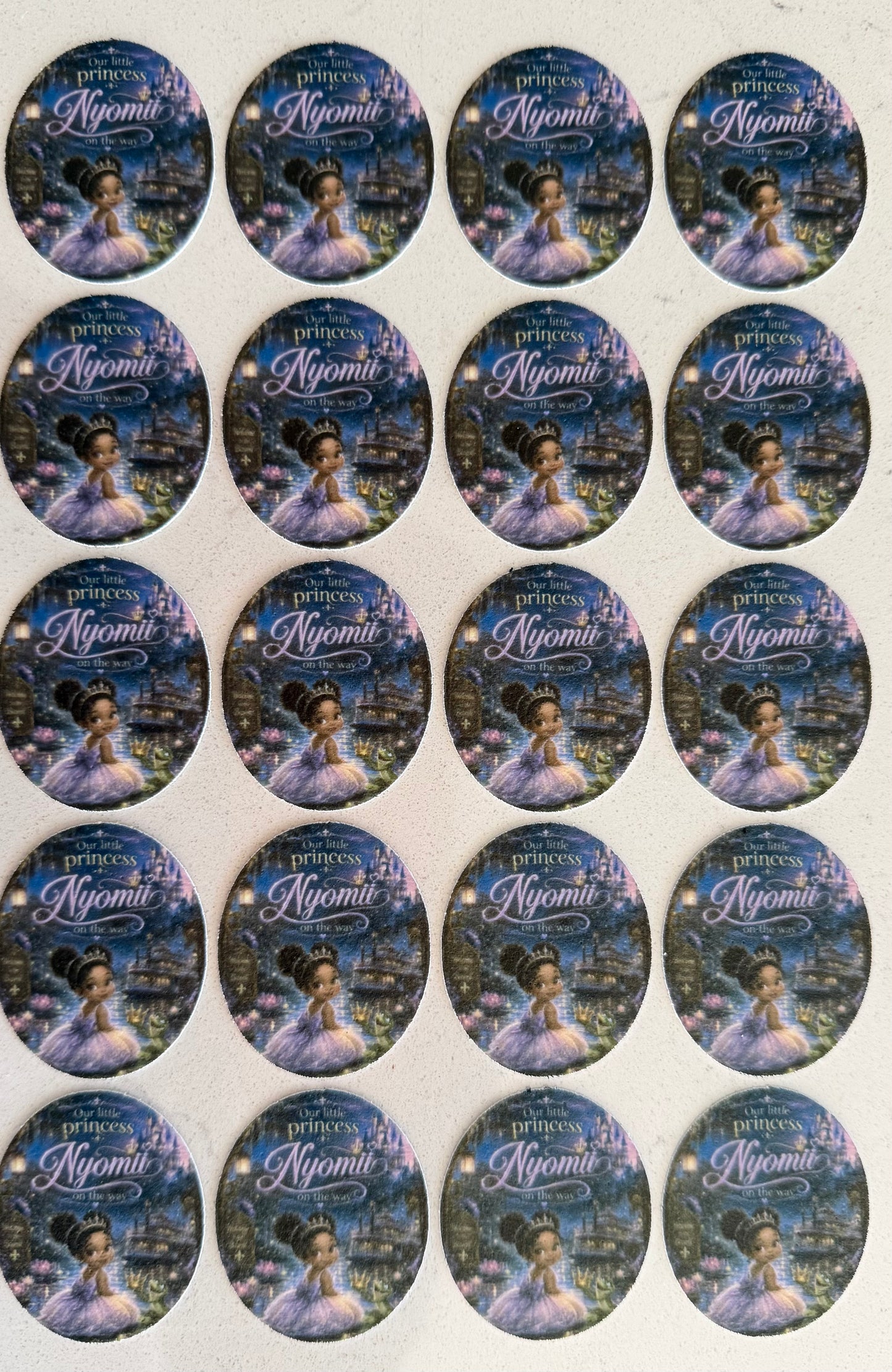 Oval Smaller Frame Edible Image Sheet