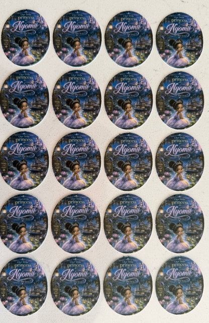 Oval Smaller Frame Edible Image Sheet