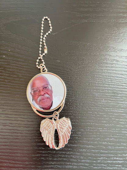 Angel wing car hanging ornament.