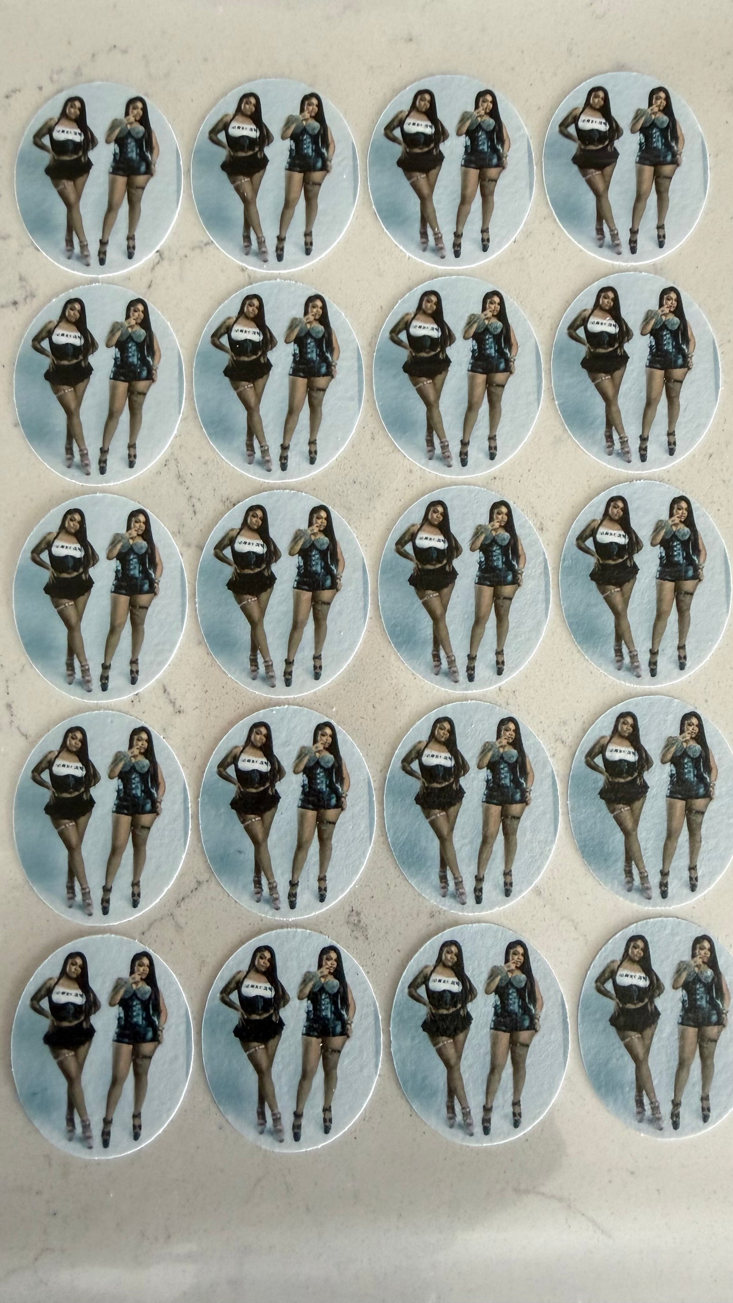 Oval Smaller Frame Edible Image Sheet