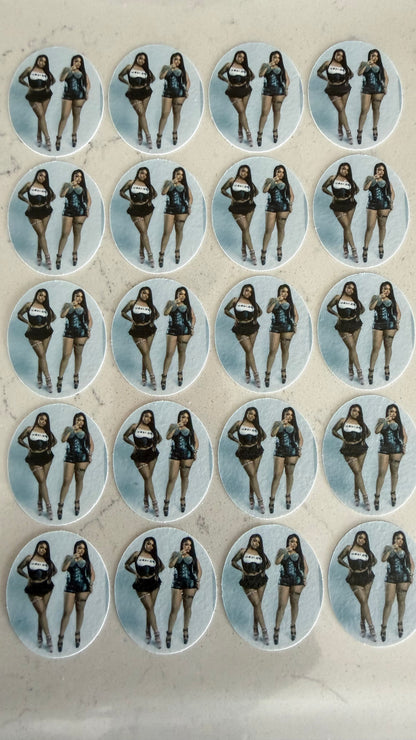 Oval Smaller Frame Edible Image Sheet
