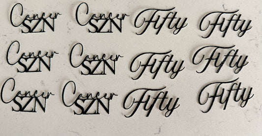 Custom Cupcake Toppers (Single Layer)
