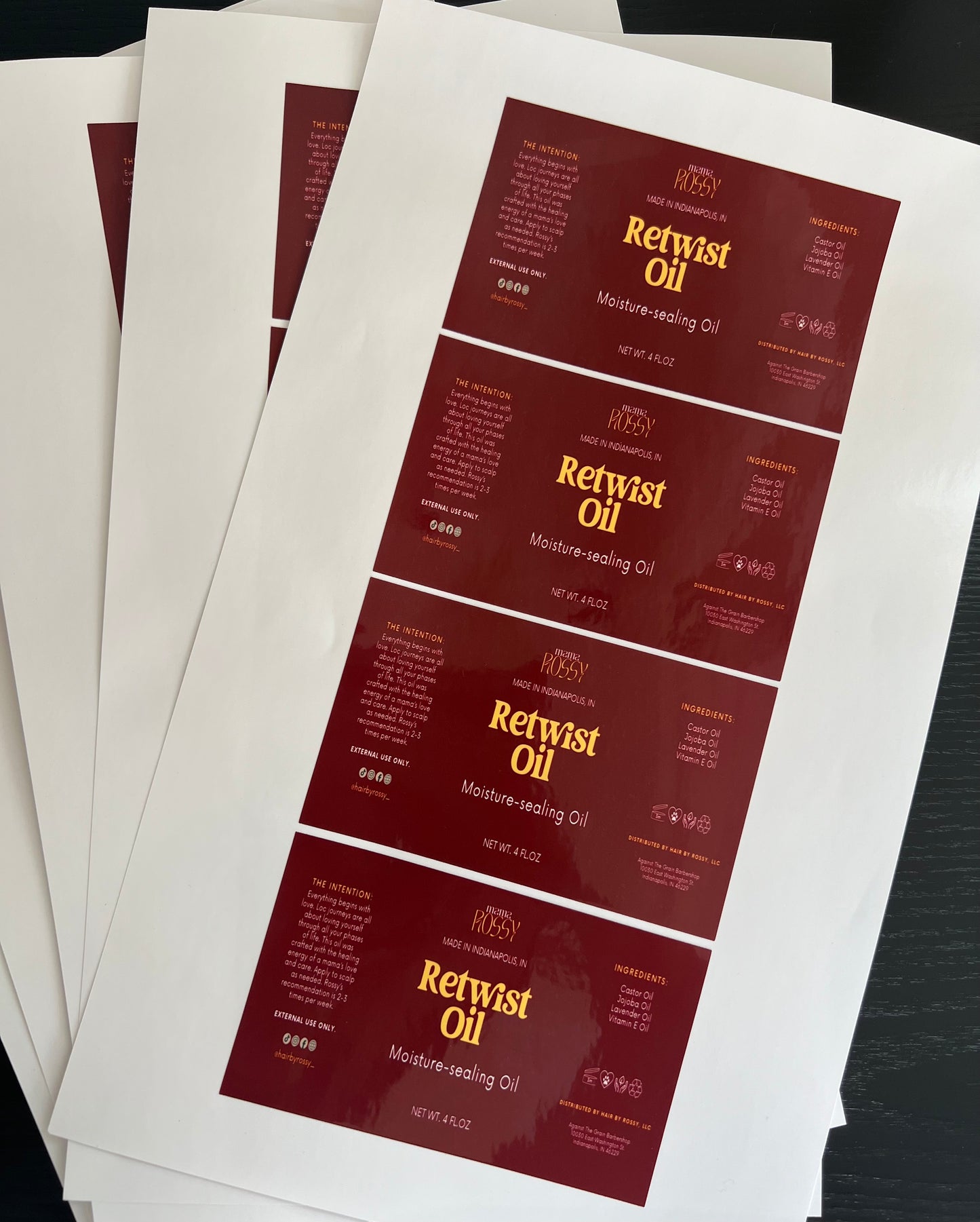 Rectangle/Oval Business Labels