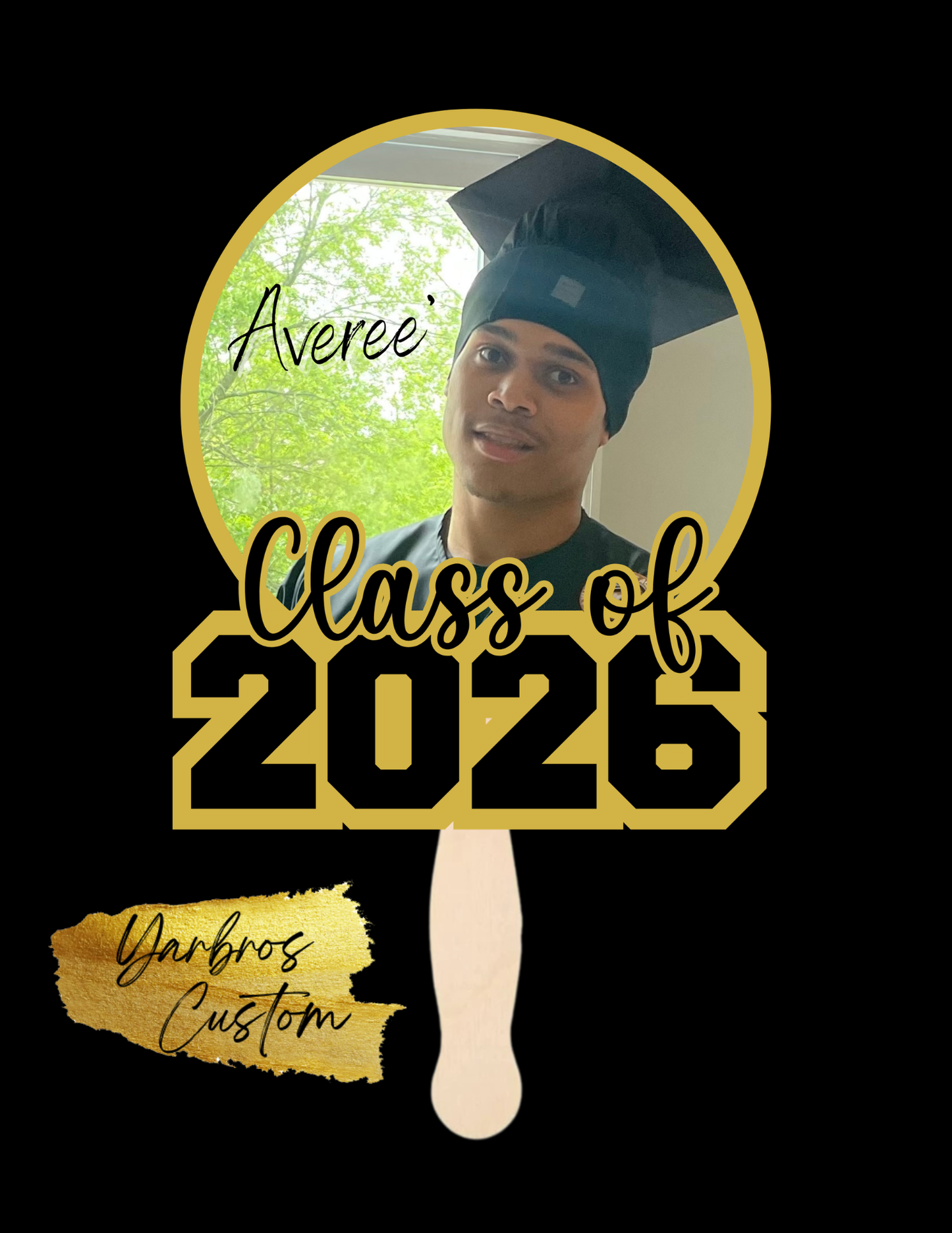 Graduation Fan ( circle style) 2026