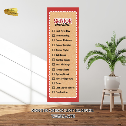 Senior Editable Checklist Banner