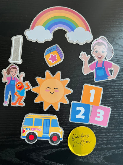 Custom Cupcake Cardstock Toppers