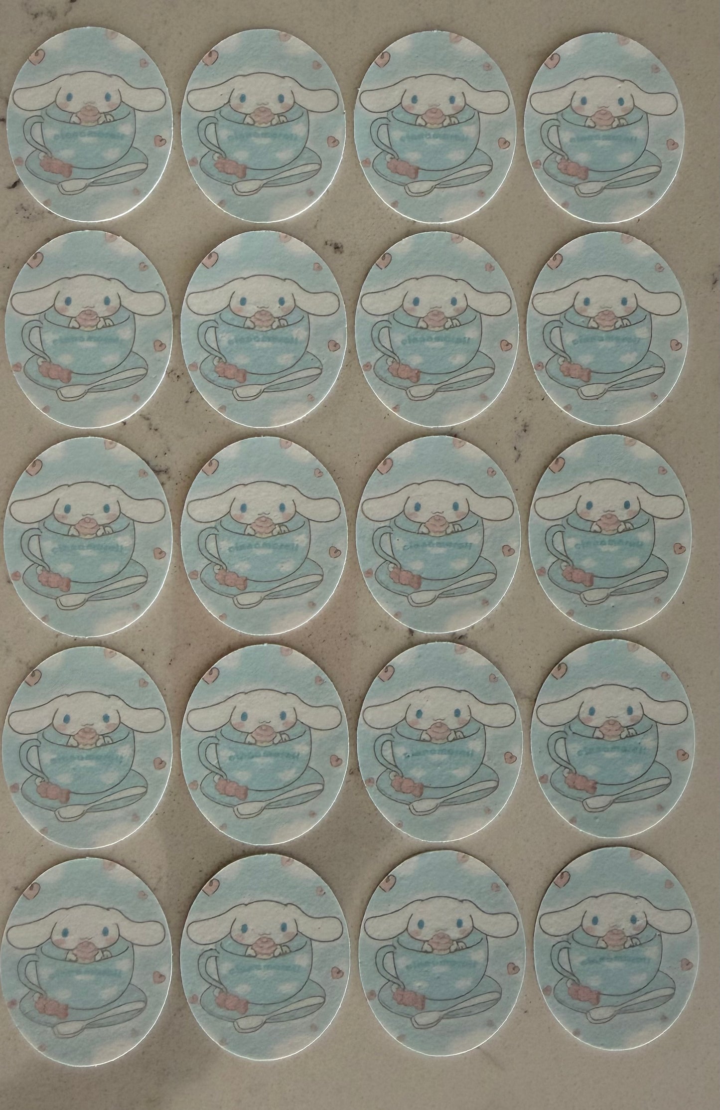 Oval Smaller Frame Edible Image Sheet