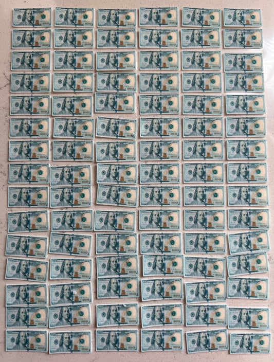 100% Edible Fake Money Bills for Cake Cupcakes Toppers and More