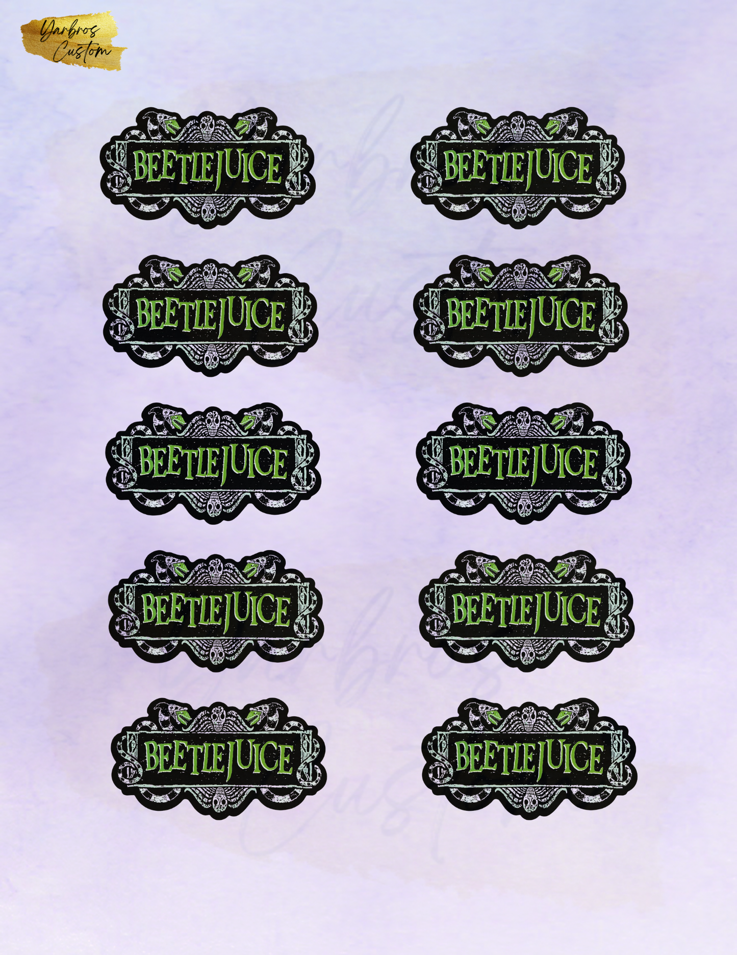 Beetlejuice Edible Images