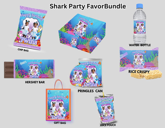 Shark Party Favor Template