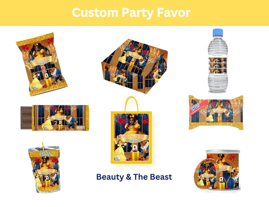 Beauty & The Beast Party Favor Template