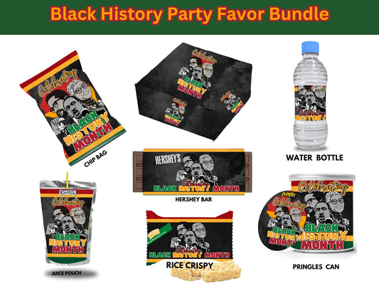 Black History  Party Favor Template