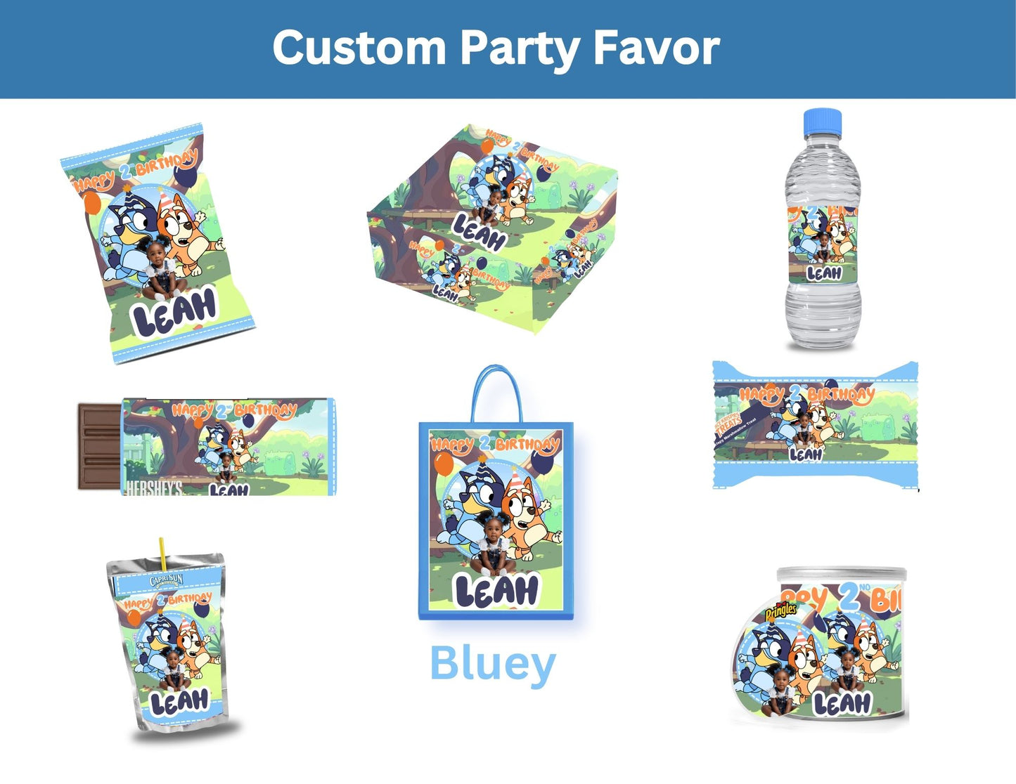 Bluey Party Favor Template