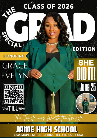 Graduation or Party Invite Digital