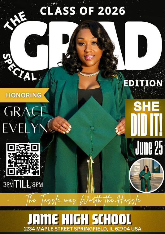 Graduation or Party Invite Digital
