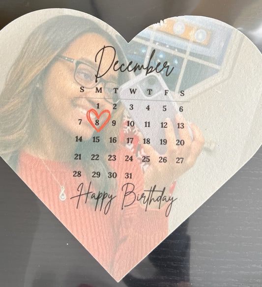 Calendar Edible Cake Topper