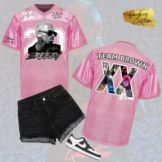 Breezy Pink Football Jersey