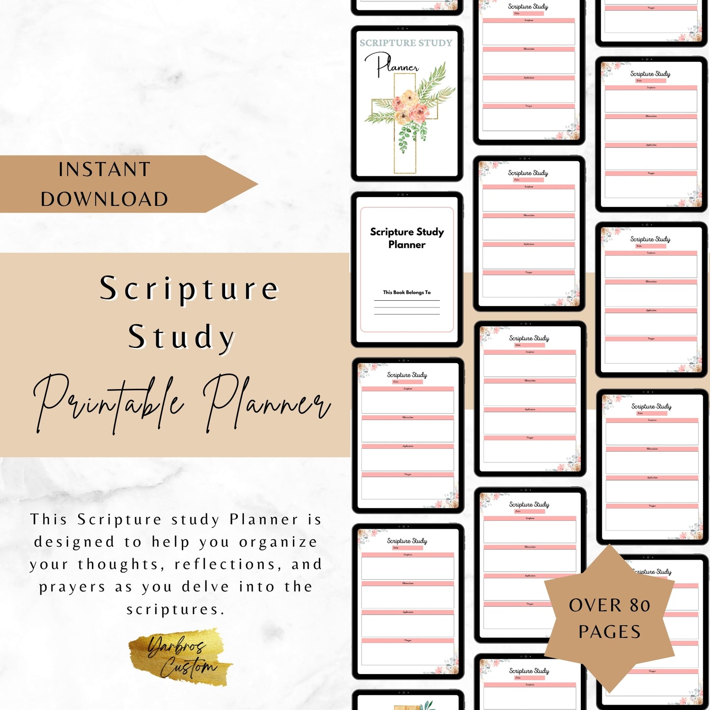 Scripture Study Planner (Printable)