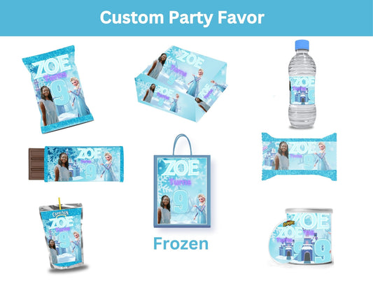Frozen Party Favor Template