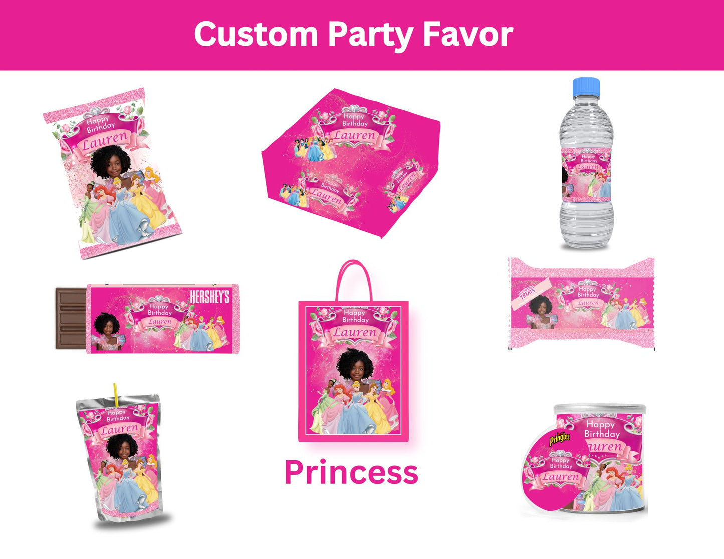 Princess Party Favor Template