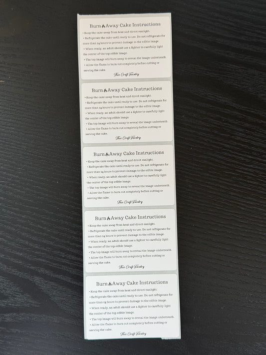Burn Away Care Instructions