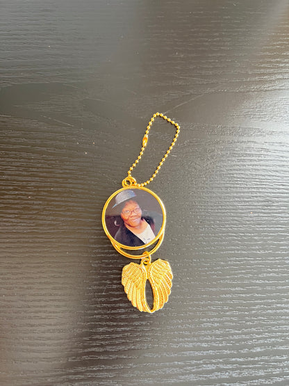 Angel wing car hanging ornament.