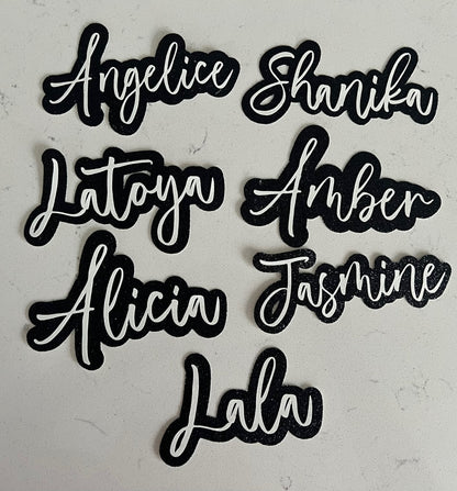 Custom Name Cutouts