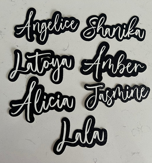 Custom Name Cutouts