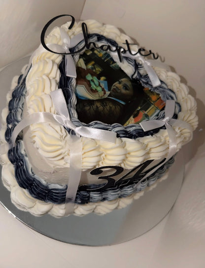 Edible Heart Cake Image