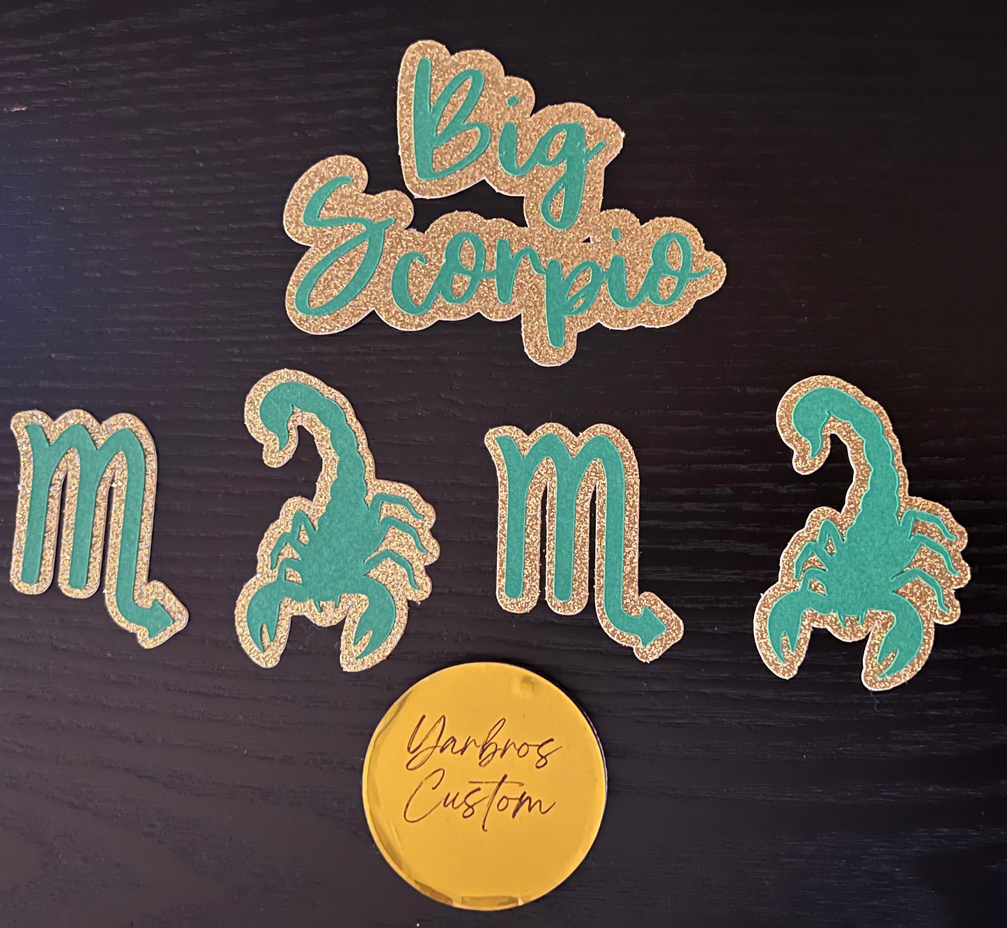 Custom Cupcake Cardstock Toppers