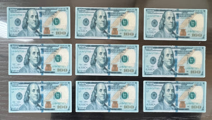 100% Edible Fake Money Bills for Cake Cupcakes Toppers and More