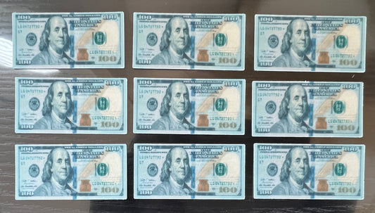100% Edible Fake Money Bills for Cake Cupcakes Toppers and More
