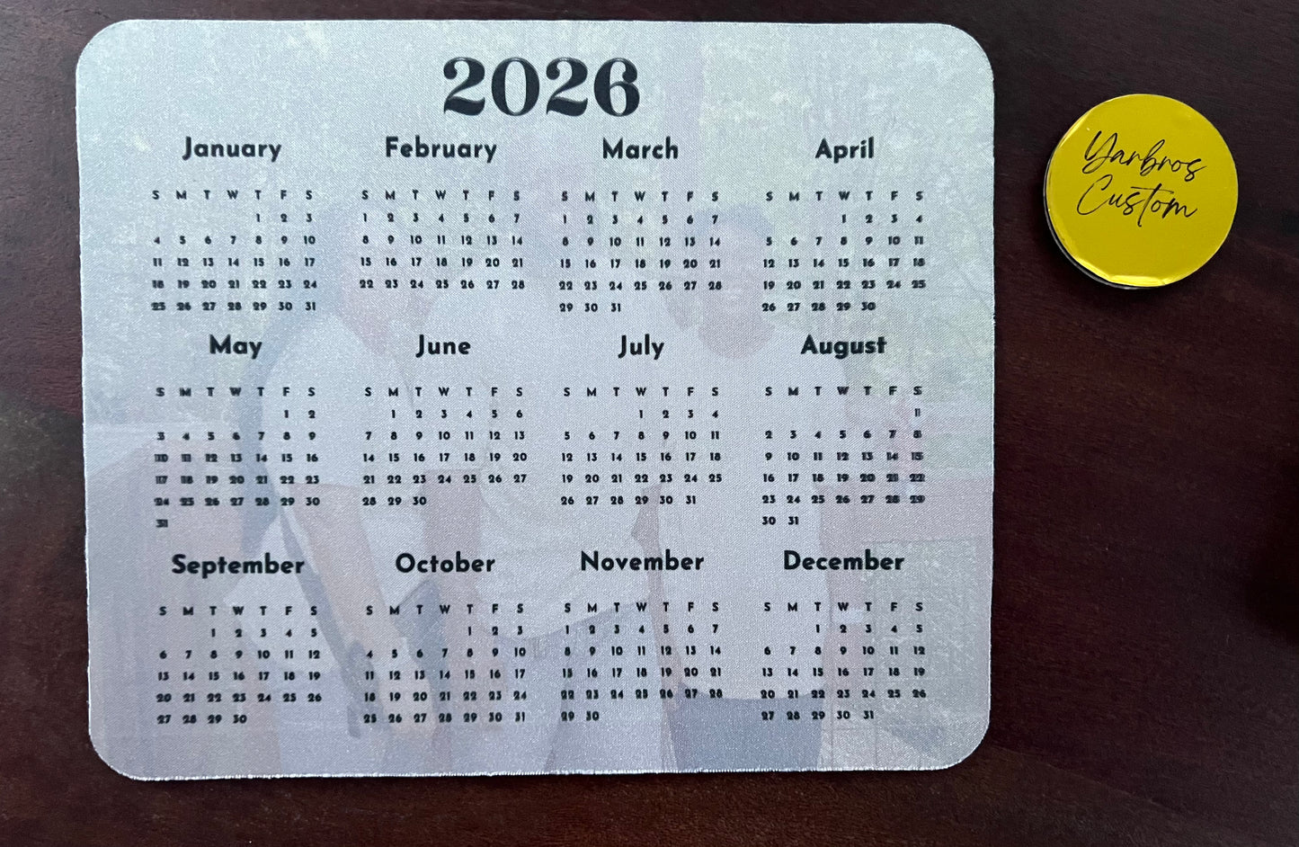 Photo Calendar Mousepad