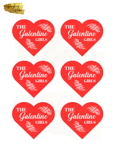 Galentin's Edible Drink Toppers