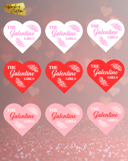 Galentin's Edible Drink Toppers