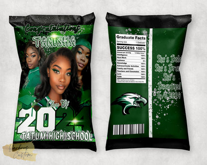 GRADUATION CHIP BAG  TEMPLATES