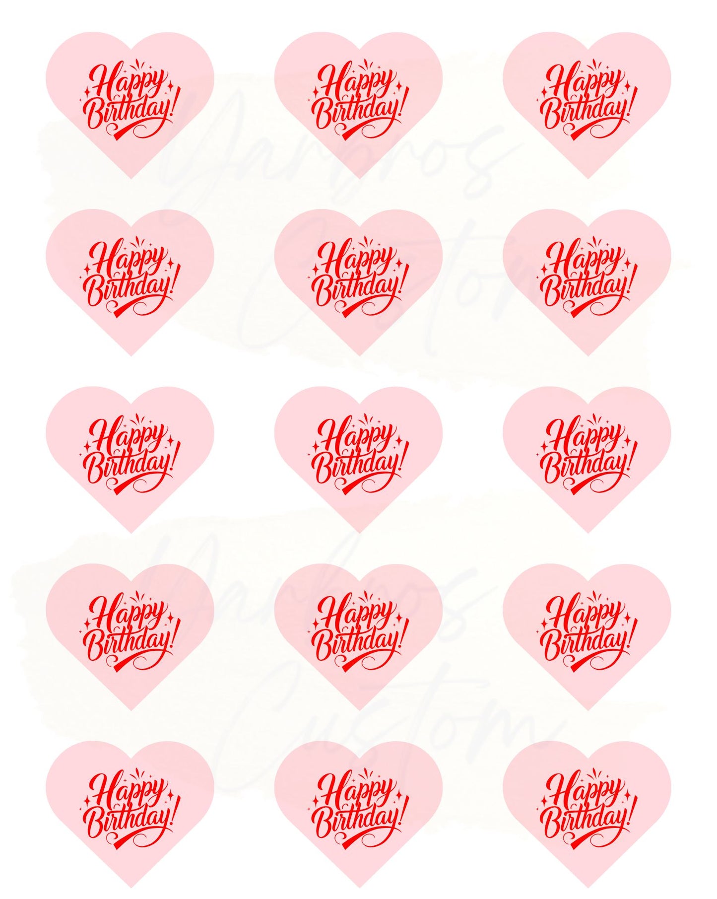 Happy Birthday Heart Digital