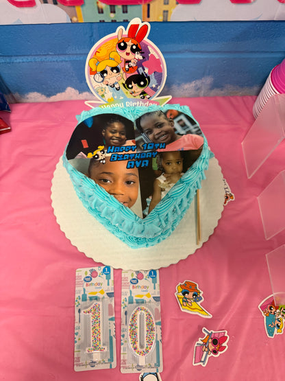 Edible Heart Cake Image