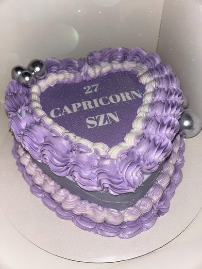 Edible Heart Cake Image