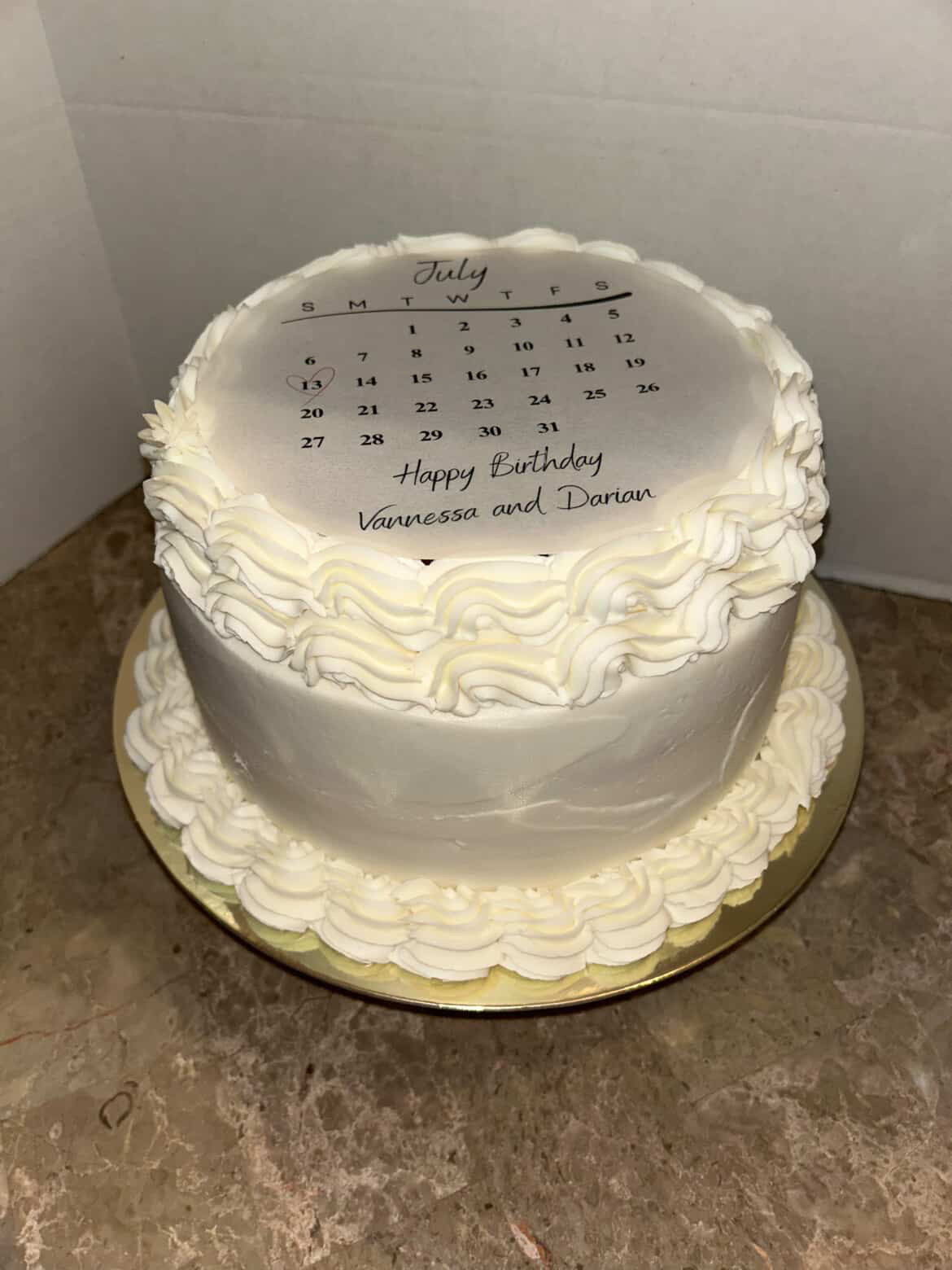 Edible Burn Away Cake Topper