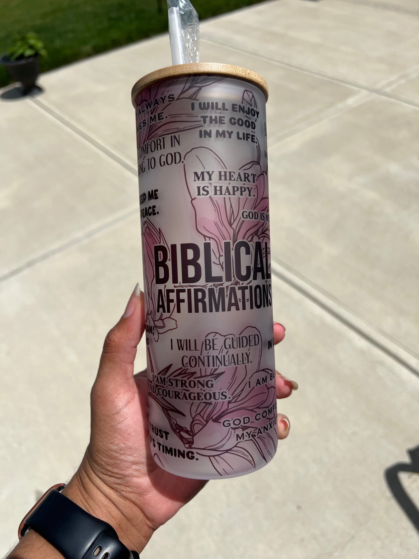 25oz Biblical Affirmations  Tumbler