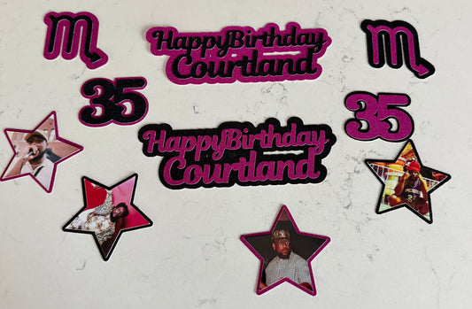 Custom Cupcake Cardstock Toppers