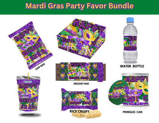 Mardi Gras Party Favor Template