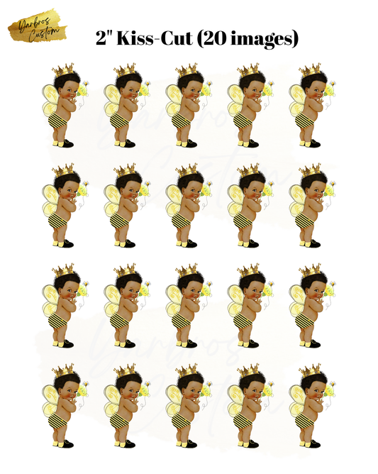 Baby Bee Kiss Cut Edible Image Sheet