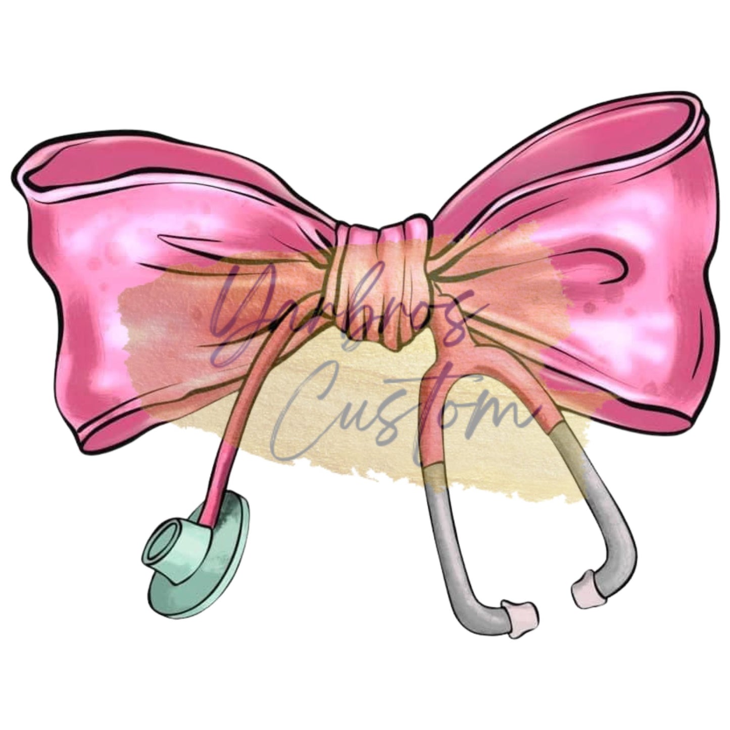 Pink Nurse Bow (PNG)