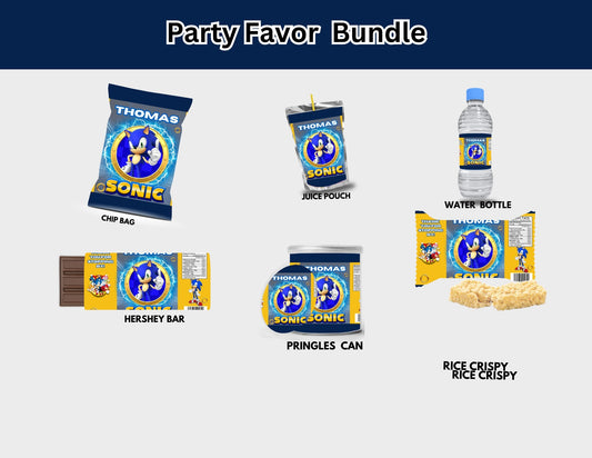 Sonic 2 Party Favor Template