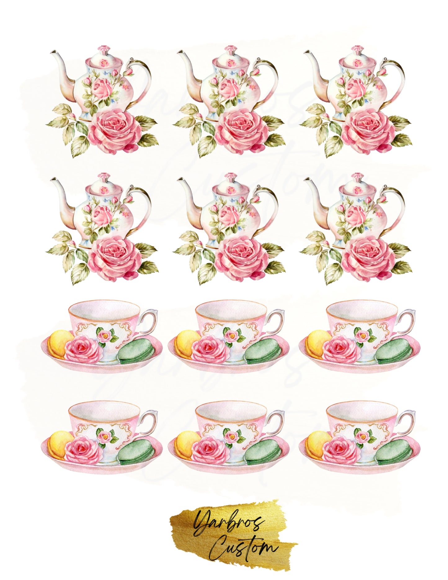 Tea Party  Edible Images