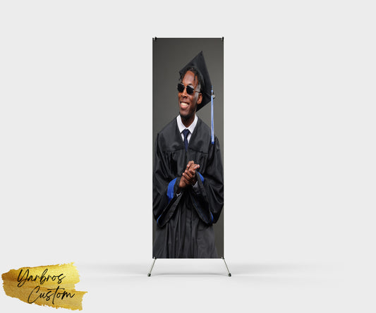 Graduation X- Banner ( 24"X 72") Vinyl