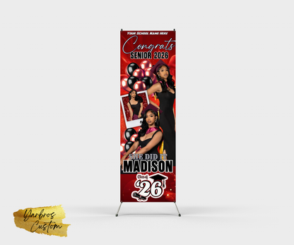 Graduation X- Banner ( 24"X 72") Vinyl